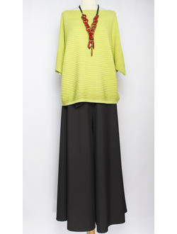 Юбка-брюки "РАСКЛЕШЕННАЯ" чёрная р.46-54