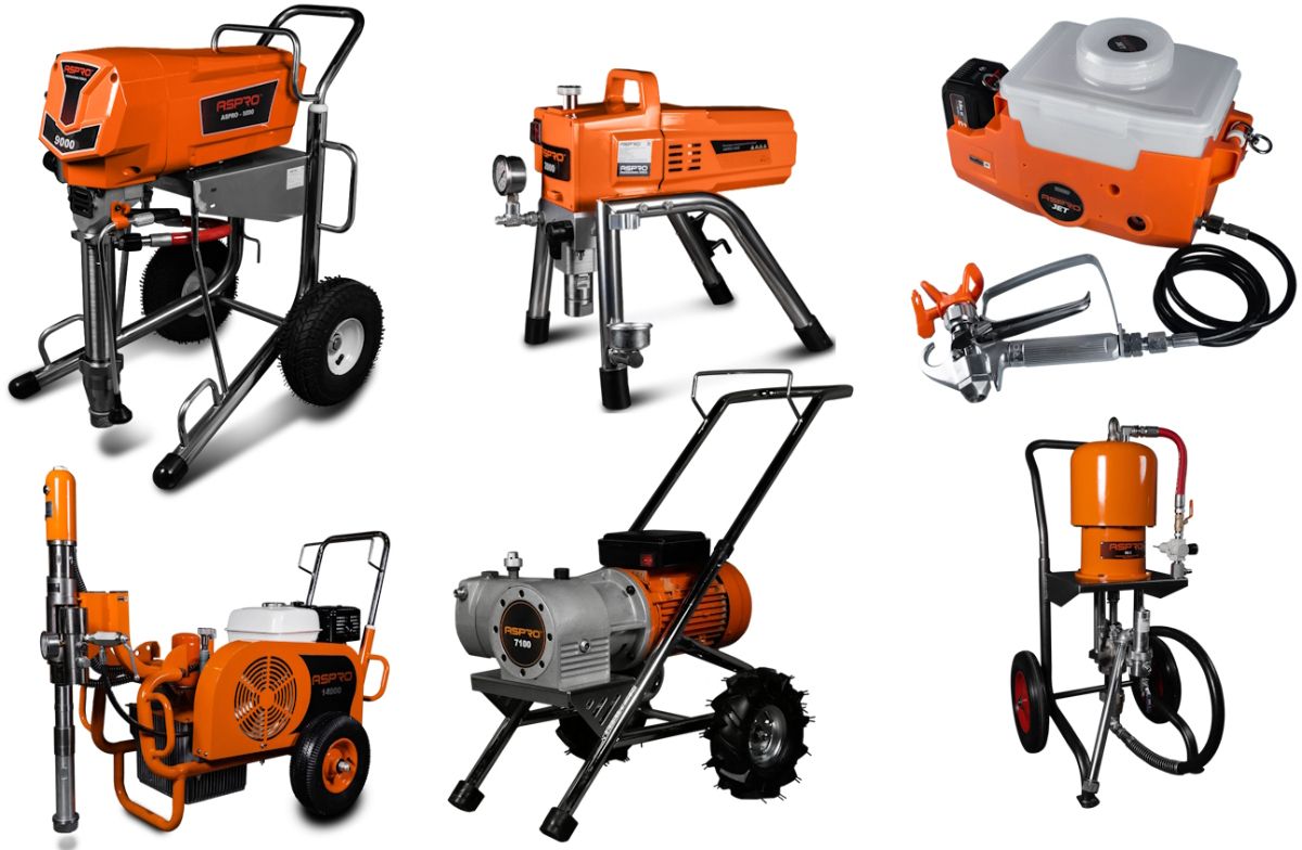 Окрасочные аппараты и агрегаты ASPRO