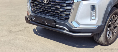 Бампер РИФ силовой передний/защита штатного бампера Changan Hunter Plus c защитой радиатора