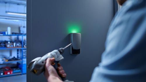 Считыватель RFID сканирует инструмент при выдаче со склада