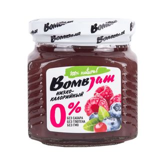 Джем низкокалорийный BOMBBAR, 250 гр., Лесная ягода