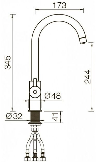 СМЕСИТЕЛЬ SCHOCK ARCADA CHR (710319) ХРОМ
