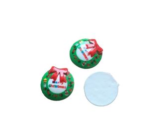 Кабошон "Новогодний венок" размер 20*20 мм, цена за 1 шт