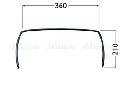 Уплотнитель настольной духовки GEFEST 100, 120, 420 (210*360*210)