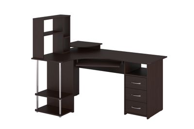 Стол компьютерный С-237 с полкой СЕ-237 Венге