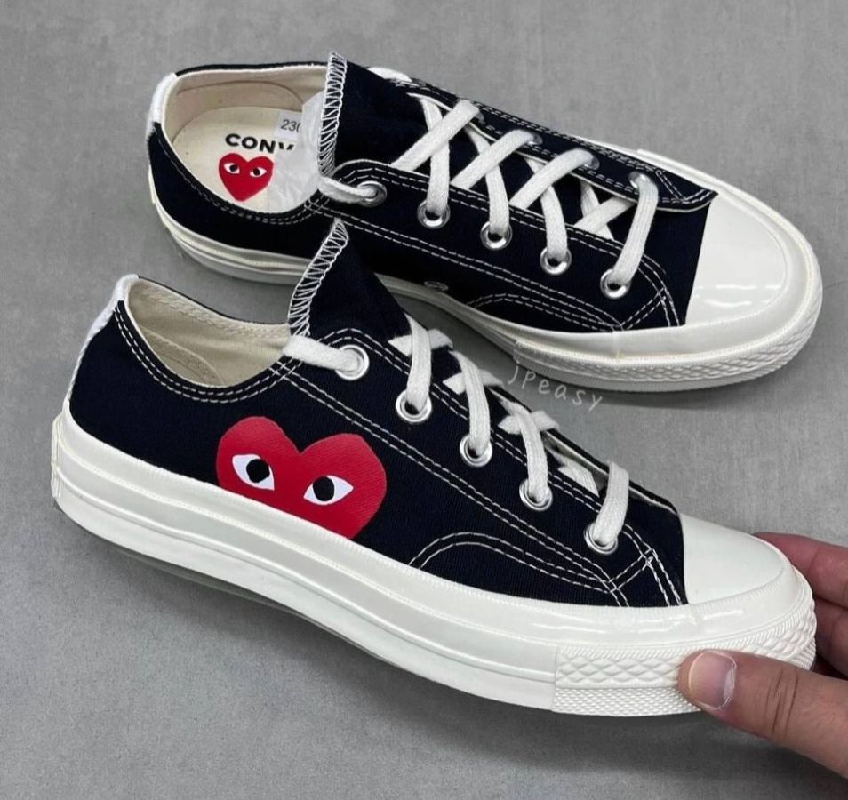 Converse Comme des Garcons Play черные низкие