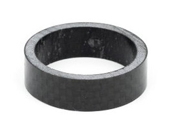 Проставочное кольцо Neco 1 1/8", карбон, 10 мм, черное, CS3510 BK