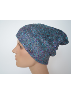 Шапка Vizio  Италия 1627 голубая серая