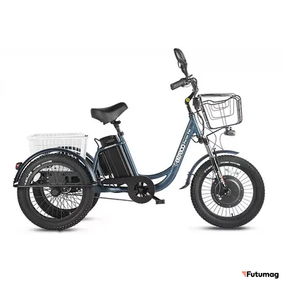 Трицикл Eltreco Porter Fat 500 UP! Темно-синий