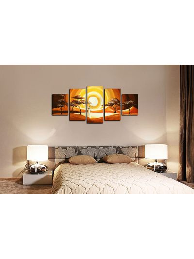 Модульная картина "Солнце и черная невеста"