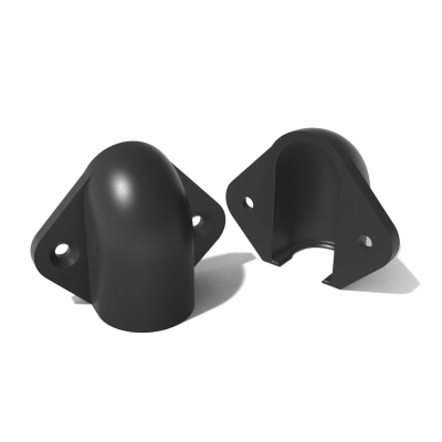 Адаптер угловой широкий D16 Чёрный