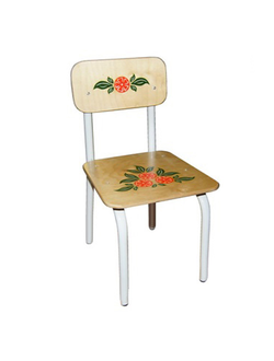 СТУЛ ДЕТСКИЙ НА МЕТАЛЛОКАРКАСЕ НЕРЕГУЛИРУЕМЫЙ 1 (трафаретный рисунок)