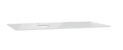 Столешница стеклянная, Vitra Origin, 90 см, левосторонняя, белая, 65713