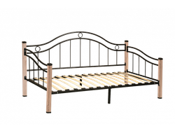 Спальня СКАРЛЕТТ - Кровать Дуб Сонома/Черный металл