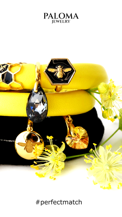 Браслет кожаный МОХНАТЫЙ ШМЕЛЬ Collection