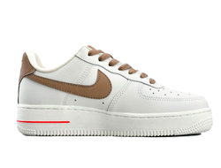 Nike Air Force 1 07 Low (Белые с коричневым)