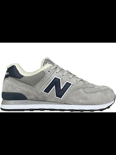 New Balance 574 Grey Blue с мехом