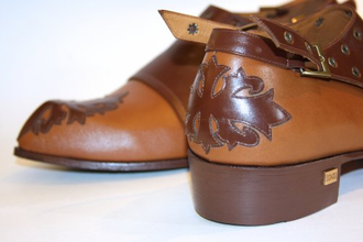 Мужская обувь " Цезарь". Лесной орех. Авторский дизайн. Арт. 14.016.007. (модификация 2)
