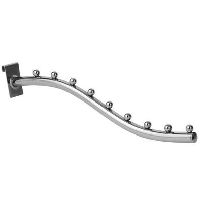 P018 Кронштейн на решетку волнообразный 9 шариков хром