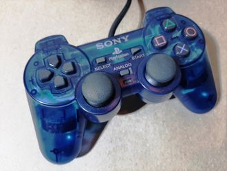 №009 "Ocean Blue" Оригинальный SONY Контроллер для PlayStation 2 PS2 DualShock 2
