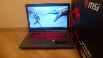 MSI GV72 7RE-1278RU (17.3 FHD I7-7700HQ GTX1050TI 8ГБ 1TБ + 128SSD )