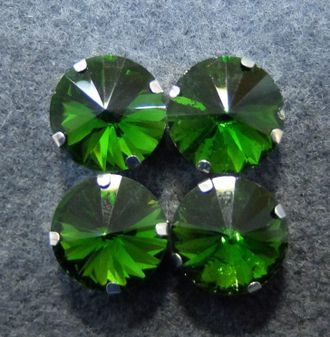 Круглые/конус 12 мм, зеленые