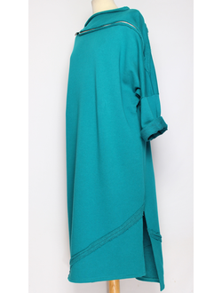 ПЛАТЬЕ БОХО "Молния плотное1" бирюза р.46-52