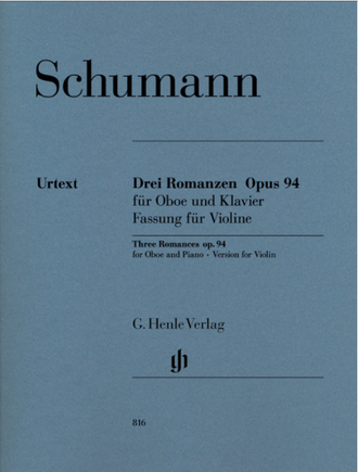 Schumann: Three Romances op.94  – Version for Violin and Piano