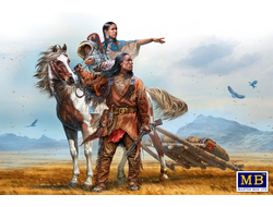 Сборная модель: (Master Box MB35189) На Великих Равнинах. Серия Индейских войн