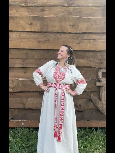 Платье в славянском стиле &quot;Макошь&quot; Ярая