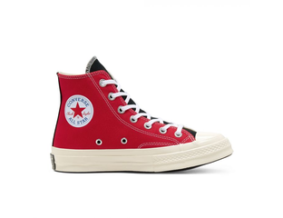 Converse logo play hi best sale
