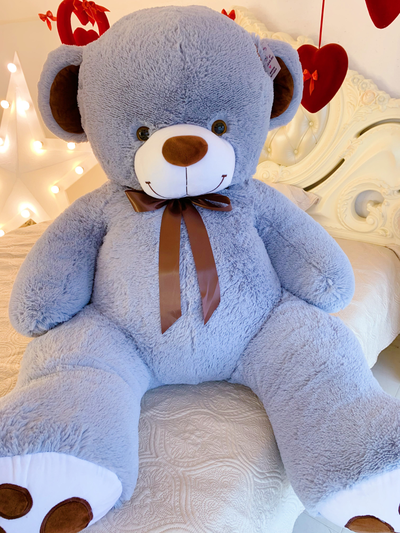 Огромный плюшевый мишка 200 см серый Тони