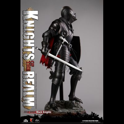 Рыцарь в черном доспехе (Лимитированный выпуск) - Коллекционная ФИГУРКА 1/6 scale IE-CAST ALLOY SERIES OF EMPIRES - KNIGHTS OF THE REALM - BLACK KNIGHT (SE035) - COOMODEL