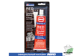 герметик-прокладка силиконовый красный (85г) "Abro master"