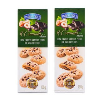 Печенье Primacookies Exclusive Line с молочным шоколадом и фундуком
