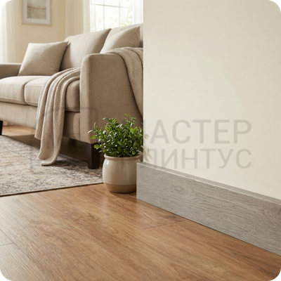 Плинтус из вспененного ПВХ Rico Concept 80мм 2,2м. 80103 Дуб латте