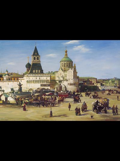 Купить греющую картину с фото репродукции Лубянка