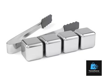 Охлаждающие камни для напитков Xiaomi Circle Joy Stainless Steel Ice Cubes CJ-BK03 4 шт. (серебро)