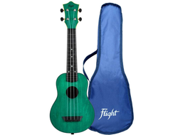 FLIGHT TUS 35 GR - укулеле Travel, сопрано, зеленая