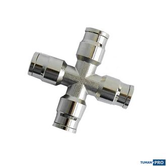 Фитинг Slip-Lock крестообразный Ø1/4" (6,35 мм)