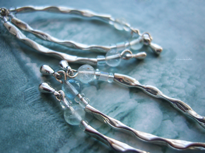 Бохо-серьги "Звон горного ручья"