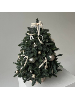 Елочка из нобилиса 50-60 см Сливочный бархат