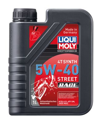 Масло моторное Liqui Moly Motorbike 4T Synth Street Race 5W-40 (Синтетическое) - 1 Л (2592)