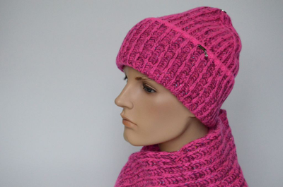 Шапка Vizio 1106 CRYO Италия ярко - розовая