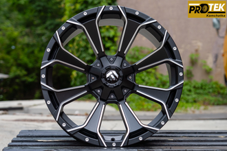 Комплект дисков R20 9,0J ET+0 6*139,7 FBX 146-20 Черный с фрезеровкой (R691)