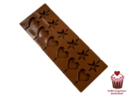 Форма для леденцов Звезды, Сердца, 12 ячеек