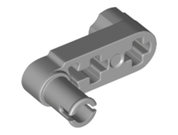 Technic, Liftarm, Modified Crank / Pin 1 x 3 - Axle Holes and Squared Pin Hole, Light Bluish Gray (61408 / 6331859)