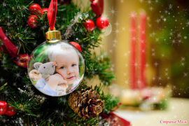 Елочный шар с вашим фото
