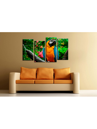 Модульная картина &quot;Попугай&quot;