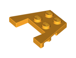 Wedge, Plate 3 x 4 with Stud Notches, Bright Light Orange (48183 / 6182220)